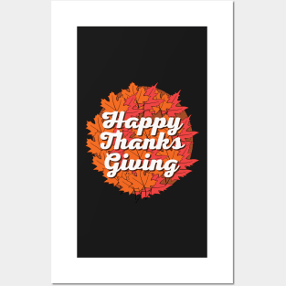 happy thanks giving Posters and Art